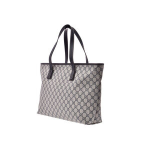 Gucci gray Blue Navy bag leather GG tote